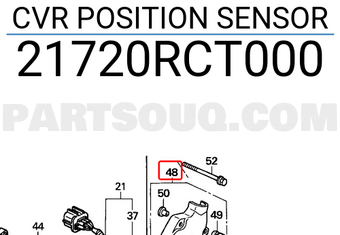 Honda 21720RCT000 CVR POSITION SENSOR