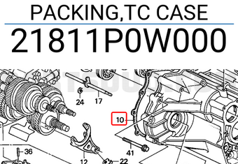 Honda 21811P0W000 PACKING,TC CASE