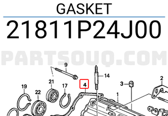 Honda 21811P24J00 GASKET