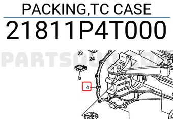 Honda 21811P4T000 PACKING,TC CASE