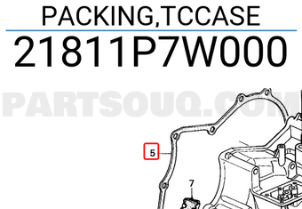Honda 21811P7W000 PACKING,TCCASE
