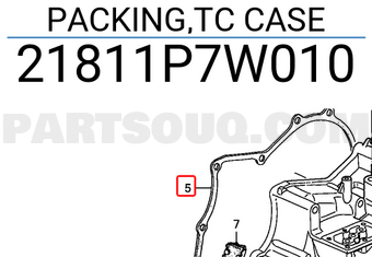 Honda 21811P7W010 PACKING,TC CASE