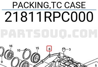 Honda 21811RPC000 PACKING,TC CASE