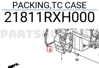 Honda 21811RXH000 PACKING,TC CASE