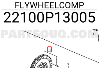 Honda 22100P13005 FLYWHEELCOMP