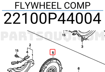 Honda 22100P44004 FLYWHEEL COMP
