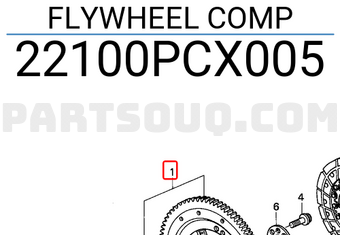 Honda 22100PCX005 FLYWHEEL COMP