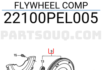 Honda 22100PEL005 FLYWHEEL COMP