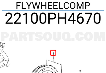 Honda 22100PH4670 FLYWHEELCOMP