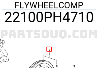 Honda 22100PH4710 FLYWHEELCOMP