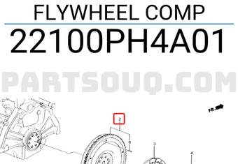 Honda 22100PH4A01 FLYWHEEL COMP