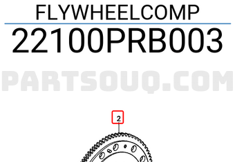 Honda 22100PRB003 FLYWHEELCOMP