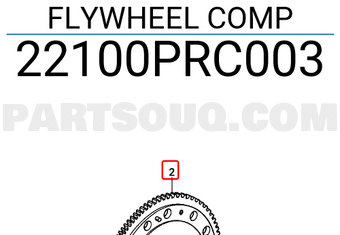 Honda 22100PRC003 FLYWHEEL COMP