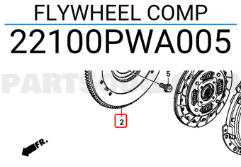 Honda 22100PWA005 FLYWHEEL COMP