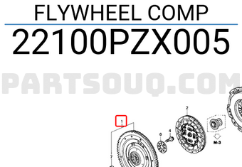 Honda 22100PZX005 FLYWHEEL COMP