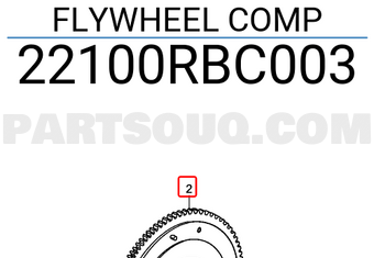 Honda 22100RBC003 FLYWHEEL COMP