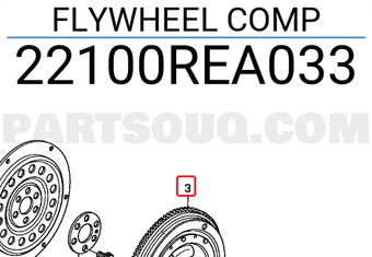 Honda 22100REA033 FLYWHEEL COMP