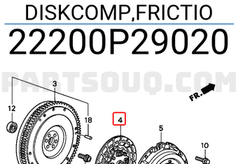 Honda 22200P29020 DISKCOMP,FRICTIO