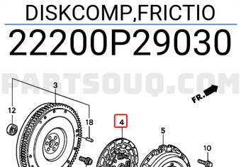 Honda 22200P29030 DISKCOMP,FRICTIO
