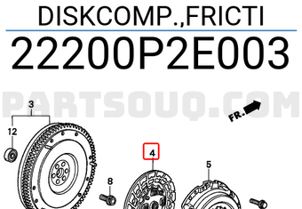 Honda 22200P2E003 DISKCOMP.,FRICTI