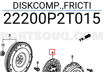 Honda 22200P2T015 DISKCOMP.,FRICTI