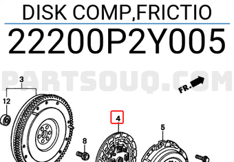 Honda 22200P2Y005 DISK COMP,FRICTIO