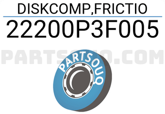 Honda 22200P3F005 DISKCOMP,FRICTIO