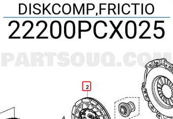 Honda 22200PCX025 DISKCOMP,FRICTIO