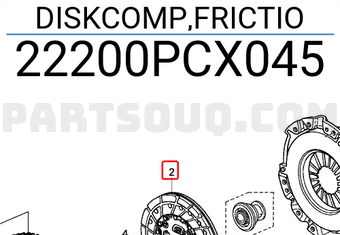 Honda 22200PCX045 DISKCOMP,FRICTIO