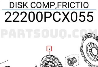 Honda 22200PCX055 DISK COMP,FRICTIO