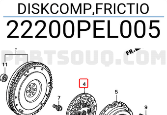 Honda 22200PEL005 DISKCOMP,FRICTIO