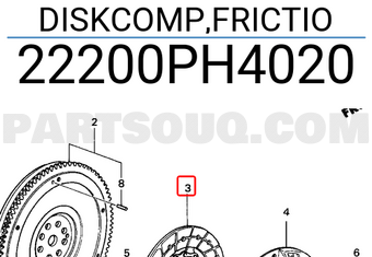 Honda 22200PH4020 DISKCOMP,FRICTIO