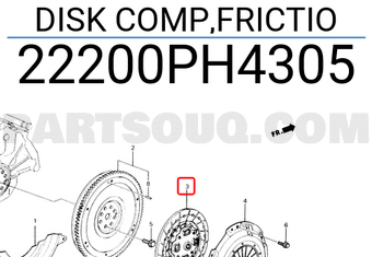 Honda 22200PH4305 DISK COMP,FRICTIO