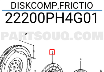 Honda 22200PH4G01 DISKCOMP,FRICTIO