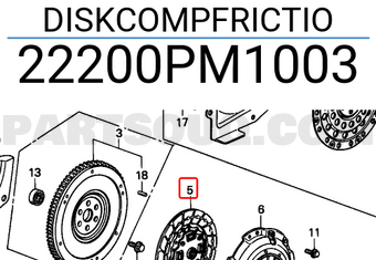 Honda 22200PM1003 DISKCOMPFRICTIO