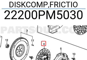 Honda 22200PM5030 DISKCOMP,FRICTIO