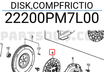 Honda 22200PM7L00 DISK,COMPFRICTIO