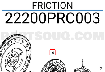 Honda 22200PRC003 FRICTION