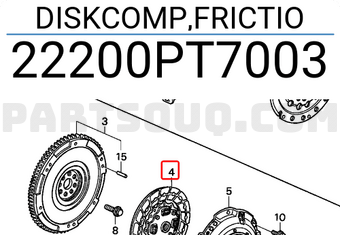 Honda 22200PT7003 DISKCOMP,FRICTIO