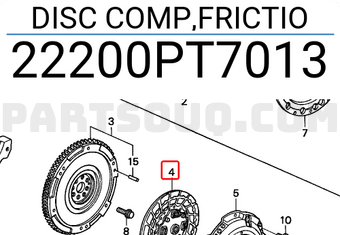 Honda 22200PT7013 DISC COMP,FRICTIO