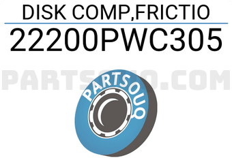 Honda 22200PWC305 DISK COMP,FRICTIO