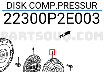 Honda 22300P2E003 DISK COMP,PRESSUR