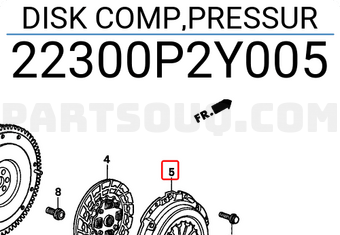Honda 22300P2Y005 DISK COMP,PRESSUR