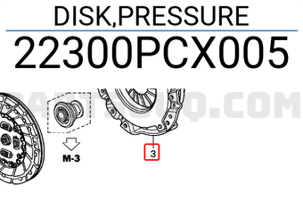 Honda 22300PCX005 DISK,PRESSURE
