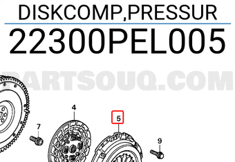 Honda 22300PEL005 DISKCOMP,PRESSUR
