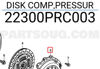 Honda 22300PRC003 DISK COMP,PRESSUR
