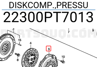 Honda 22300PT7013 DISKCOMP.,PRESSU