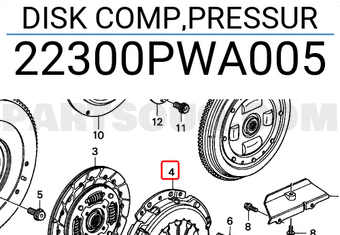 Honda 22300PWA005 DISK COMP,PRESSUR