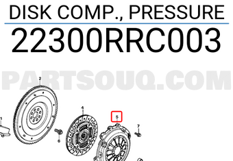 Honda 22300RRC003 DISK COMP., PRESSURE
