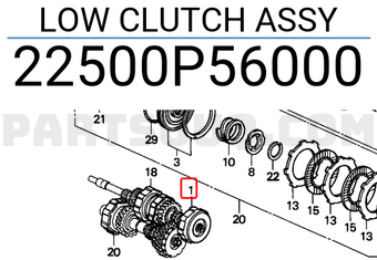 Honda 22500P56000 LOW CLUTCH ASSY